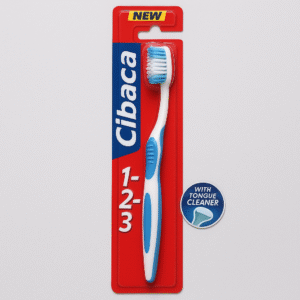 Cibaca 1-2-3 Toothbrush – With Tongue Cleaner