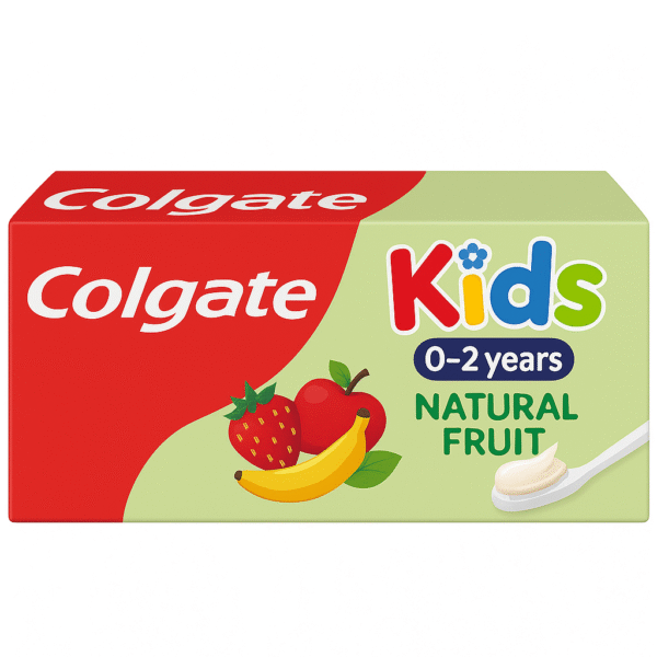 Colgate Kids Toothpaste (0–2 Years) – Natural Fruit Flavor for Gentle Oral Care