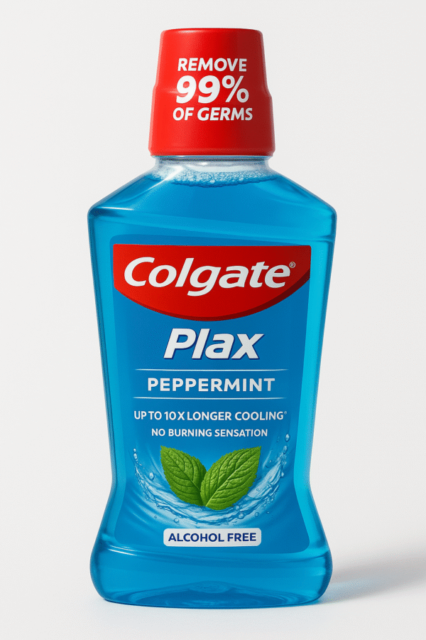 Colgate Plax Peppermint Mouthwash – Alcohol-Free
