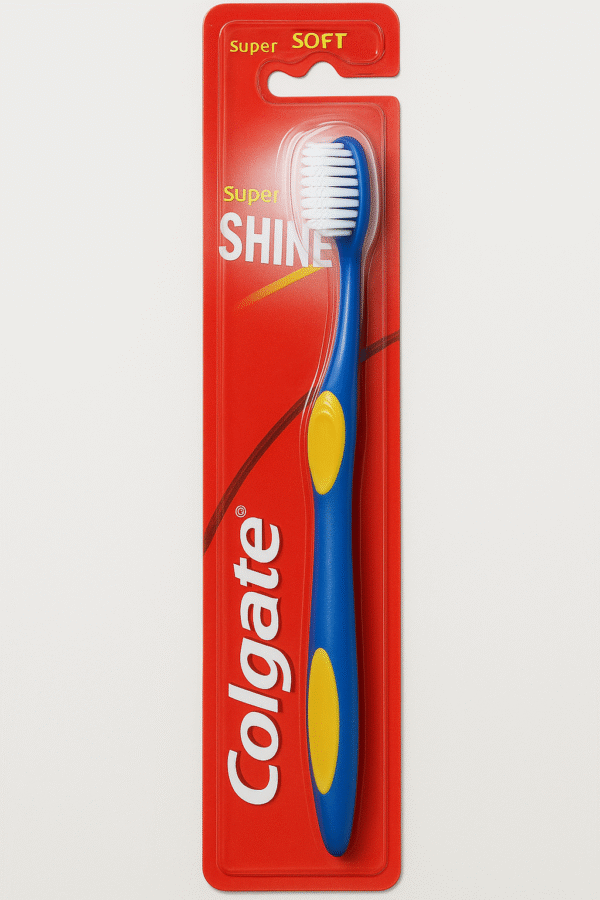 Colgate Super Shine Toothbrush – Super Soft Bristles for a Brighter Smile