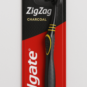 Colgate ZigZag Charcoal Toothbrush – Deep Cleaning with Stylish Design