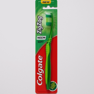 Colgate Zigzag Neem Soft Toothbrush – Herbal Freshness with Gentle Cleaning