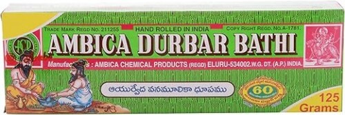 Ambica Agarbathies Bamboo Incense Sticks – 125g (Approx. 100 Sticks)