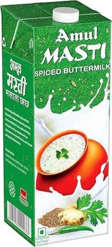 Amul Masti Spiced Buttermilk – 1 లీటర్ టెట్రా ప్యాక్ (Liquid)