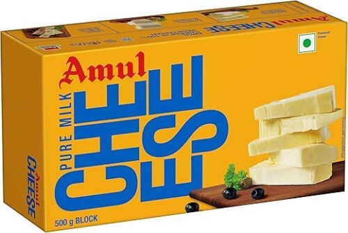 Amul Processed Cheese Block – 500g Carton