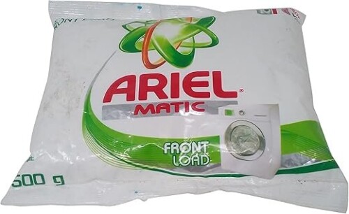 Ariel Matic Detergent Powder – Front Load 500g Pouch | Removes 100 Tough Stains | Fresh Fragrance | Ideal for Front Load Machines