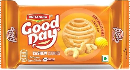 Britannia Good Day Cashew Cookies Pouch, 200g + 50g = 250g