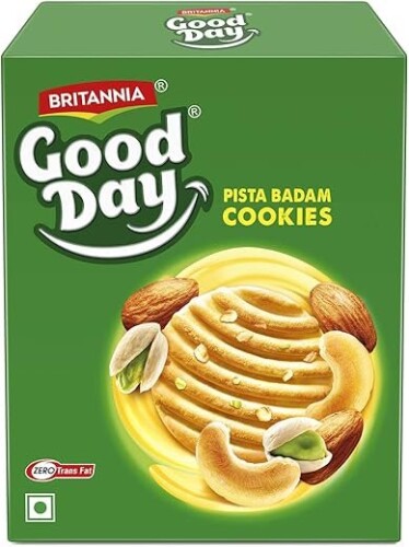 Britannia Good Day Pista Badam Cookies Pouch, 250g