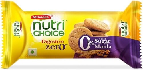 Britannia NutriChoice Digestive Biscuits Zero Maida, 100g/120g