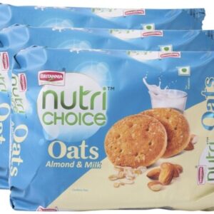 Britannia Star Combo – Oats Almond and Milk Biscuits, 150g (Pack of 3) | Promo Pack | Oatmeal