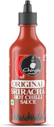 Ching’s Secret Original Sriracha Hot Chilli Sauce (Red), 550g – Spicy & Tangy | 100% Veg