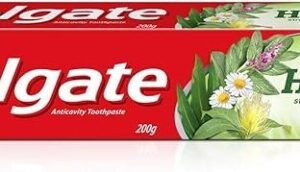 Colgate Herbal Toothpaste 200g, Goodness of Natural Ingredients for Healthy Teeth, Fresh Breath, Sugar-free & Gluten free Tooth Paste