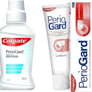 Colgate PerioGard Gum Protection Toothpaste 90g and MouthWash 250ml Helps Fight Plaque Bacteria Dual active Formula Helps To Keep Gums Healthy