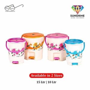 Floral Printed Dustbin 10 Ltr