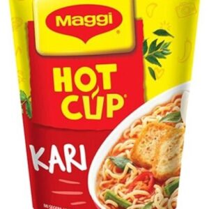 Maggi Hot Cup KARI [ Curry Flavor ] Cup Noodles 58g (Imported), The Product of Malaysia