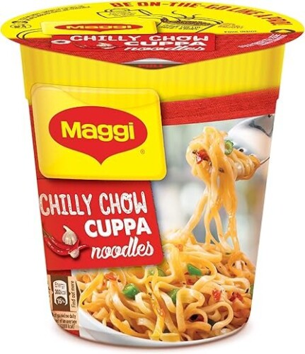 Maggi Nestle Cuppa Noodles, Chilli Chow 70 Grams Cup - Vegetarian