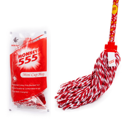 Monkey 555 Mini Cup Mop – Compact & Lightweight Mop for Daily Floor Cleaning