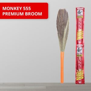 Monkey 555 Premium Broom – Superior Quality Natural Grass Broom for Efficient Cleaning