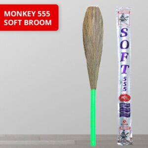Monkey 555 Soft Broom – Gentle Yet Effective Cleaning with Natural Grass