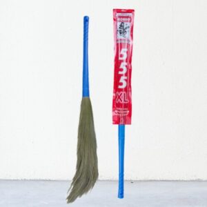 Monkey 555 XL Grass Broom – Extra Large Natural Grass Broom for Heavy-Duty Cleaning