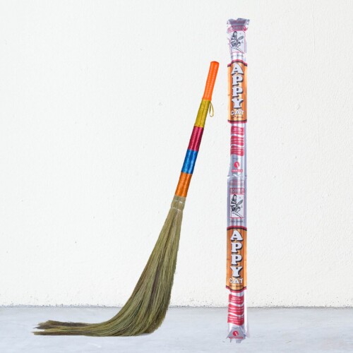 Monkey Appy CAT Grass Broom – Cute & Compact Natural Grass Broom for Light Cleaning