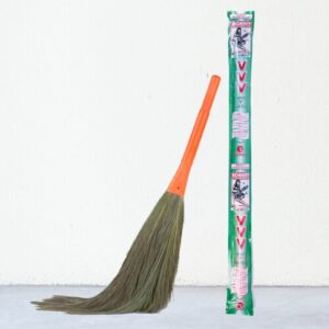 Monkey VVV V-Shaped Handle Broom – Ergonomic Grass Broom for Easy Sweeping