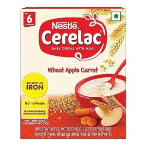 Nestle CERELAC Baby Cereal with Milk Wheat Apple Carrot (6 to 24 Months)