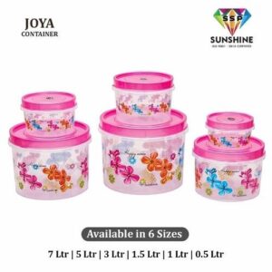 Plastic Floral Printed Container