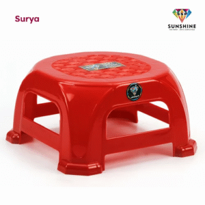 Red Plastic Stool