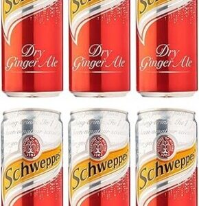 Schweppes Dry Ginger Ale, 320ml (Pack of 6) – Imported