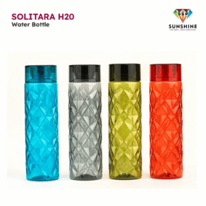 transparent plastic water bottle