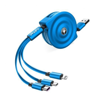 3-in-1 Retractable Charging Cable | 3-ఇన్-1 రీట్రాక్టబుల్ ఛార్జింగ్ కేబుల్