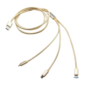 3-in-1 Metal Braided Charging Cable | 3-ఇన్-1 మెటల్ బ్రేడెడ్ ఛార్జింగ్ కేబుల్